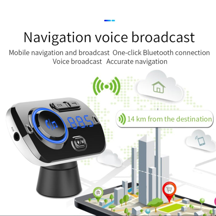 BC49BQ Car Digital Radio Receiver Bluetooth MP3 Player FM Transmitter Voice Assistant QC3.0 Quick Charger, BC49BQ - HoMEdemic™ 