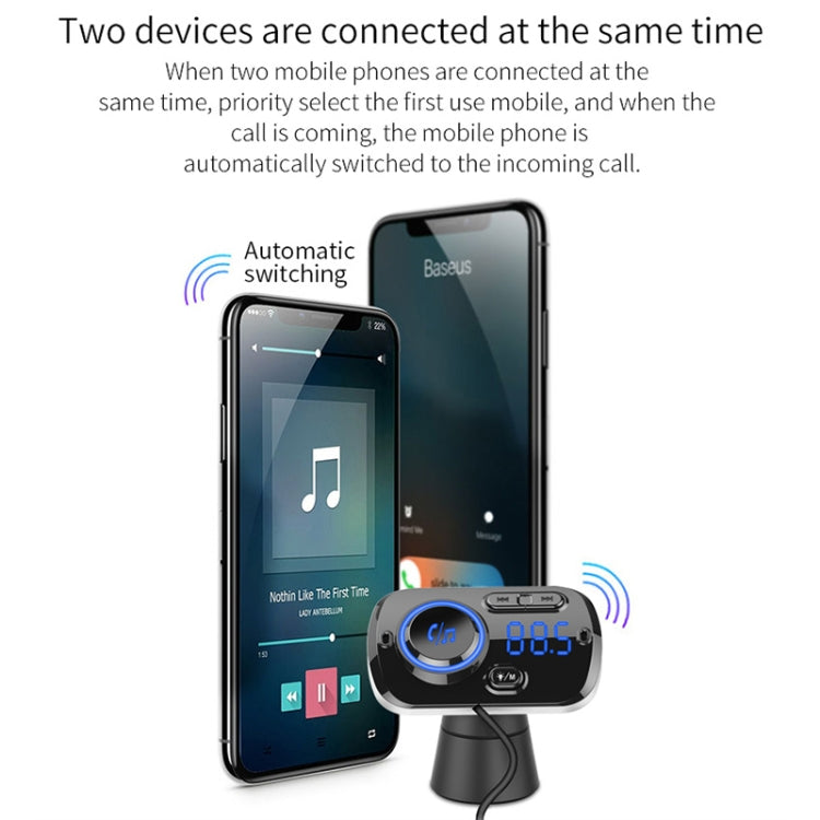BC49BQ Car Digital Radio Receiver Bluetooth MP3 Player FM Transmitter Voice Assistant QC3.0 Quick Charger, BC49BQ - HoMEdemic™ 
