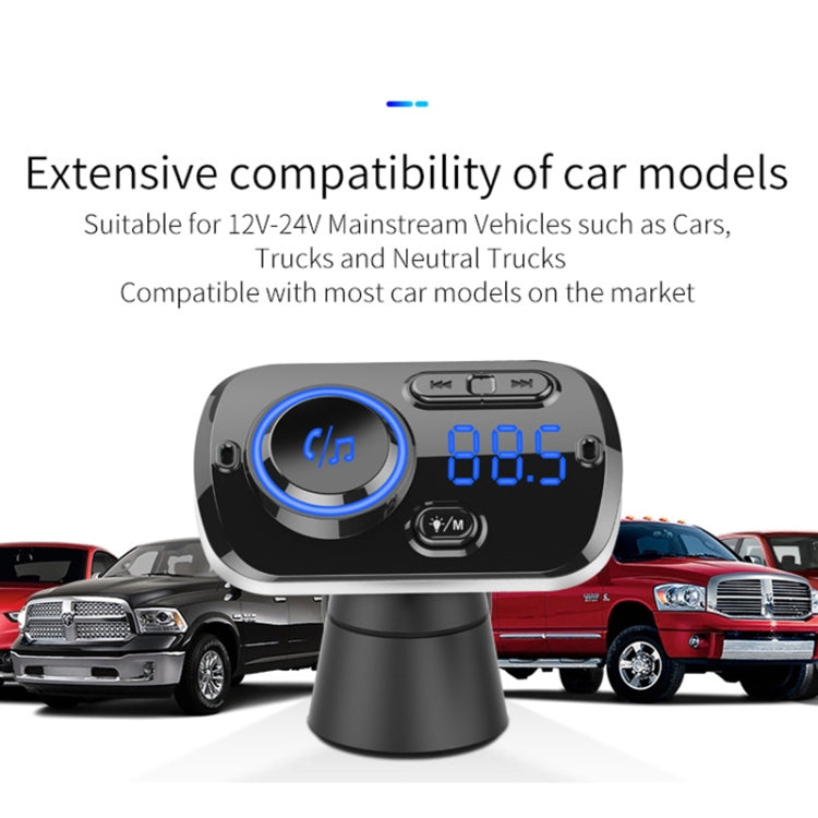 BC49BQ Car Digital Radio Receiver Bluetooth MP3 Player FM Transmitter Voice Assistant QC3.0 Quick Charger, BC49BQ - HoMEdemic™ 