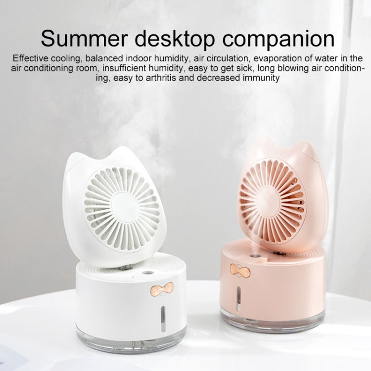 BD-MM1 Cat Shape Household Desktop Rechargeable Spray Humidifier Fan - HoMEdemic™ 