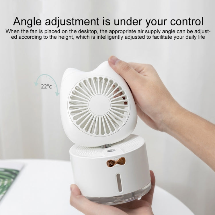 BD-MM1 Cat Shape Household Desktop Rechargeable Spray Humidifier Fan - HoMEdemic™ 