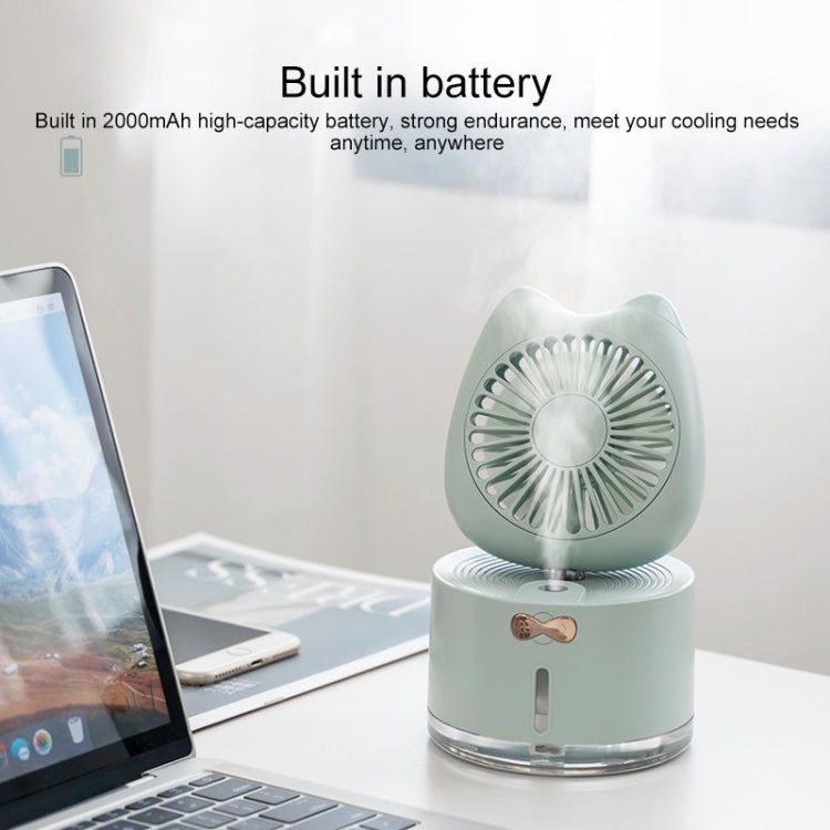 BD-MM1 Cat Shape Household Desktop Rechargeable Spray Humidifier Fan - HoMEdemic™ 