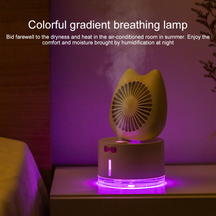 BD-MM1 Cat Shape Household Desktop Rechargeable Spray Humidifier Fan - HoMEdemic™ 