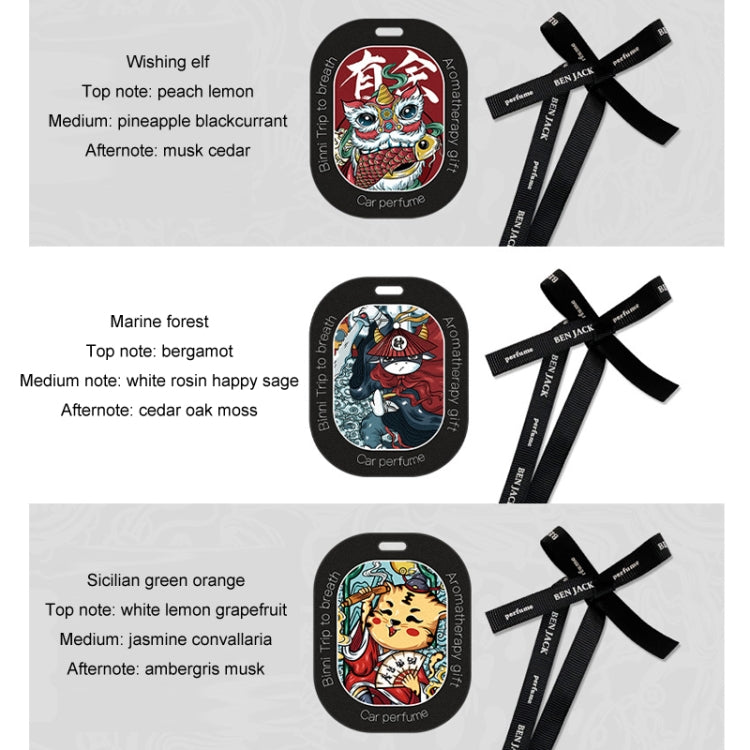 BEN.JACK Car Deodorant Tablet Pendant Long-Lasting Light Fragrance(Random Fragrance Delivery) - HoMEdemic™ 