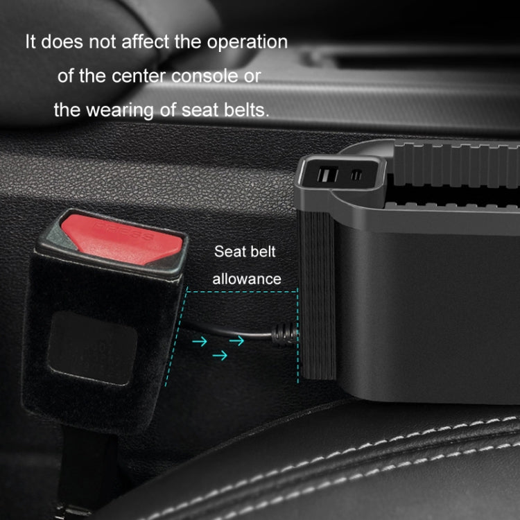BEN.JACK Multifunctional Car Seat Gap Storage Box(Black) - HoMEdemic™ 