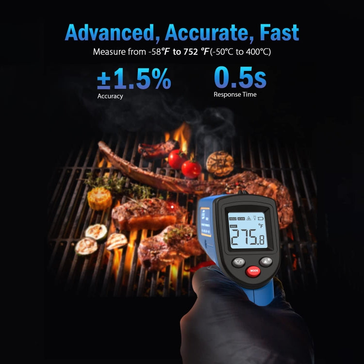 BENETECH GM321 Digital Non-Contact Infrared Thermometer, Battery Not Included, GM321 - HoMEdemic™ 