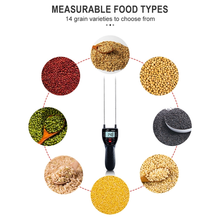 BENETECH GM650A Grain Moisture Meter, Battery Not Included, 30cm - HoMEdemic™ 