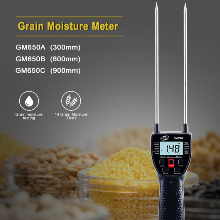 BENETECH GM650A Grain Moisture Meter, Battery Not Included, 30cm - HoMEdemic™ 