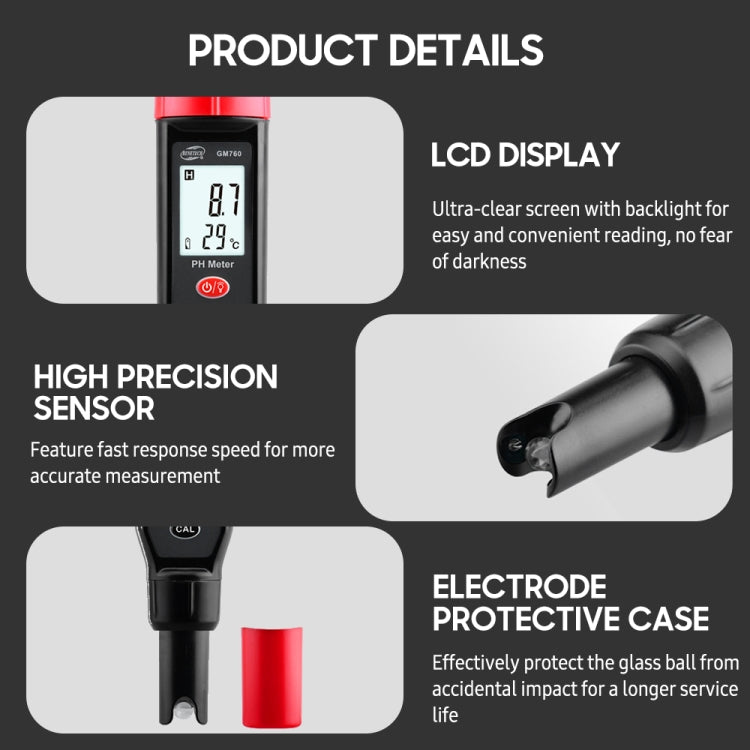 BENETECH GM760 Digital PH Meter Tester - HoMEdemic™ 