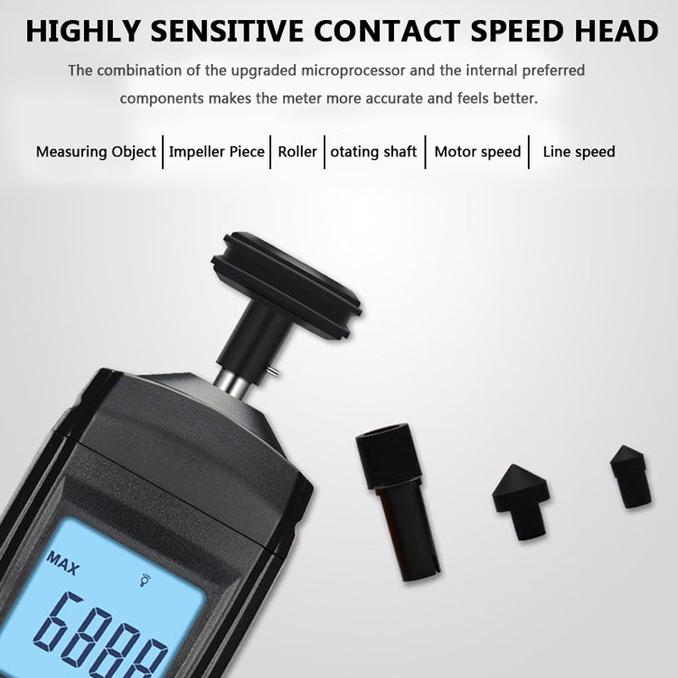 BENETECH GM8906 Portable Contact Tachometer - HoMEdemic™ 