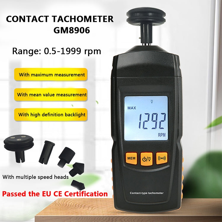 BENETECH GM8906 Portable Contact Tachometer - HoMEdemic™ 