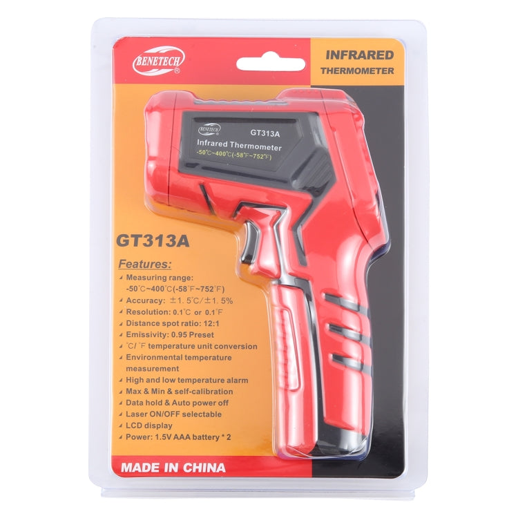 BENETECH GT313A LCD Display Infrared Thermometer, Battery Not Included - HoMEdemic™ 