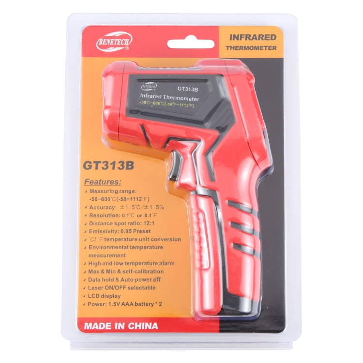 BENETECH GT313B LCD Display Infrared Thermometer, Battery Not Included - HoMEdemic™ 