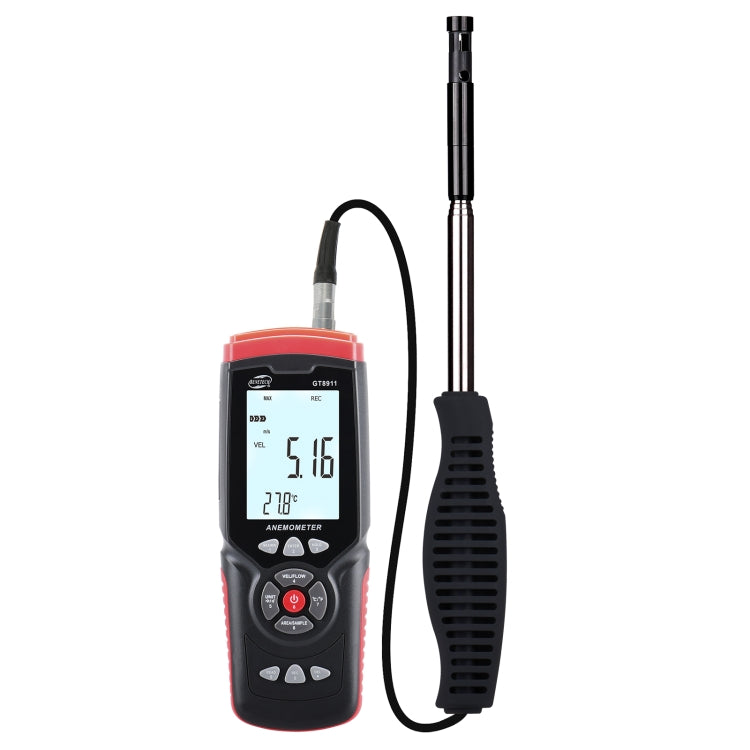BENETECH GT8911 Handheld Digital LCD Hot Wire Anemometer, GT8911 Hot Wire Anemometer - HoMEdemic™ 