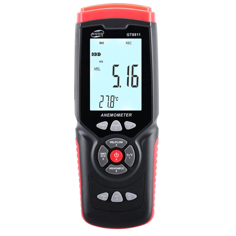 BENETECH GT8911 Handheld Digital LCD Hot Wire Anemometer, GT8911 Hot Wire Anemometer - HoMEdemic™ 