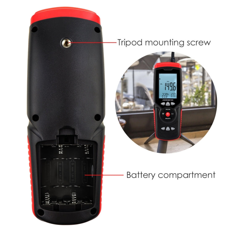 BENETECH GT8913 Handheld Digital LCD Hot Wire Anemometer, Battery Not Included - HoMEdemic™ 