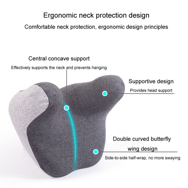 BEWALKER Car Headrest Memory Foam Neck Support Pillow Car Seat Cervical Cushion(Grey) - HoMEdemic™ 