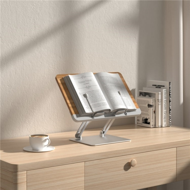 BG-2S Height Adjustable Laptop Holder  ABS + Aluminum Alloy Desktop Book Stand for Reading - HoMEdemic™ 