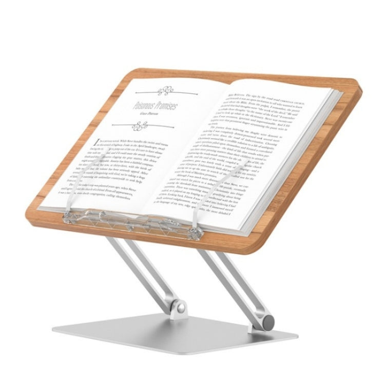 BG-4 Desktop Book Reading Bracket Aluminum Alloy +Wood Board Textbook Tablet Holder Stand - HoMEdemic™ 