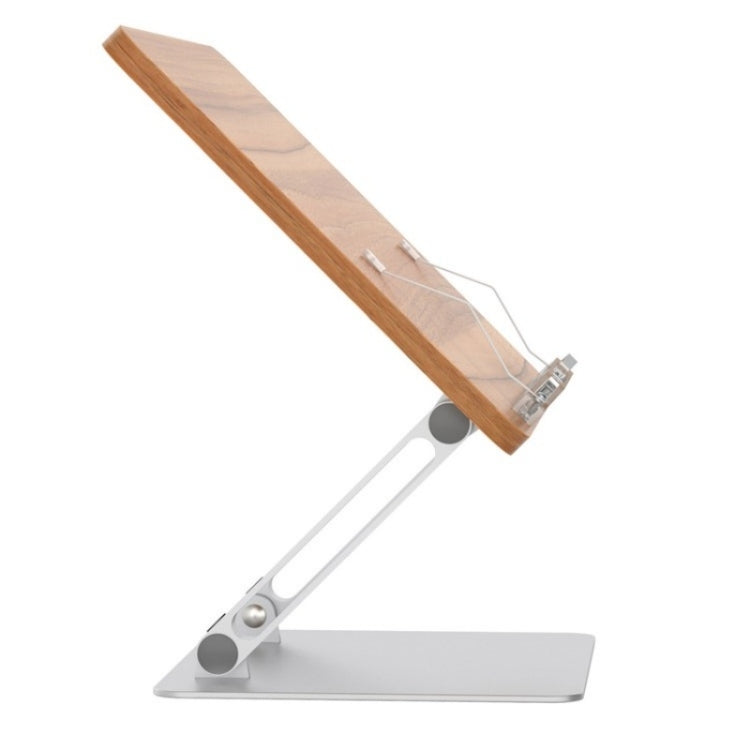 BG-4 Desktop Book Reading Bracket Aluminum Alloy +Wood Board Textbook Tablet Holder Stand - HoMEdemic™ 