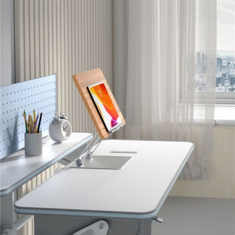 BG-4 Desktop Book Reading Bracket Aluminum Alloy +Wood Board Textbook Tablet Holder Stand - HoMEdemic™ 