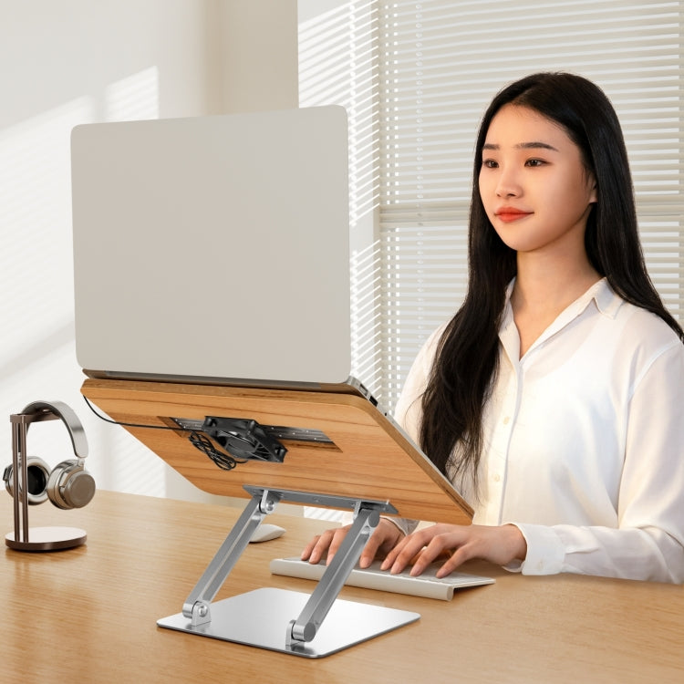 BG-4F With Cooling Fan Portable Tablet Stand Height Adjustable Folding Laptop Holder - HoMEdemic™ 