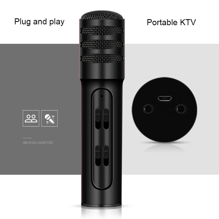 BGN-C7 Condenser Microphone Dual Mobile Phone Karaoke Live Singing Microphone Built-in Sound Card - HoMEdemic™ 