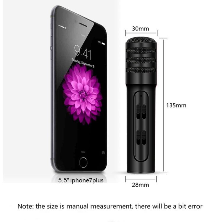 BGN-C7 Condenser Microphone Dual Mobile Phone Karaoke Live Singing Microphone Built-in Sound Card - HoMEdemic™ 