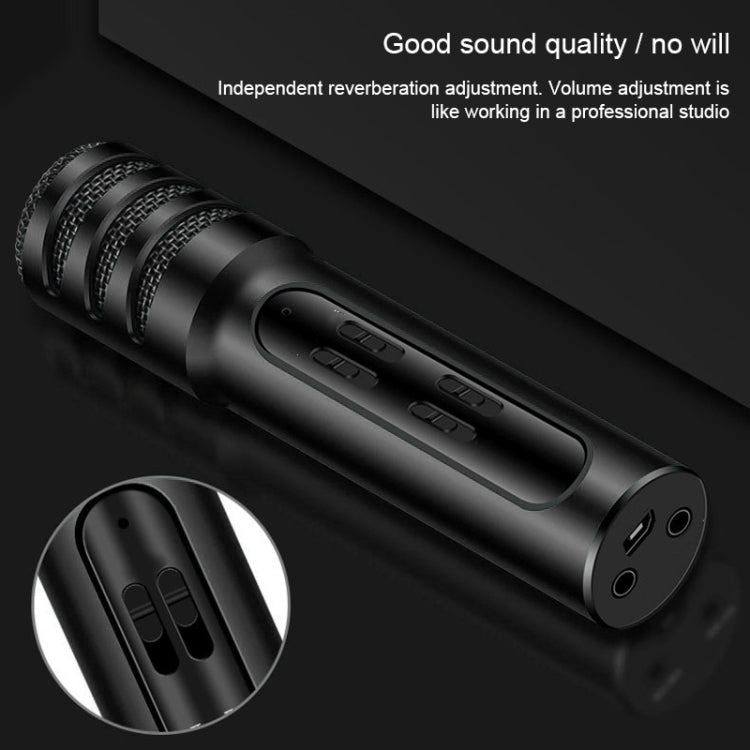 BGN-C7 Condenser Microphone Dual Mobile Phone Karaoke Live Singing Microphone Built-in Sound Card - HoMEdemic™ 