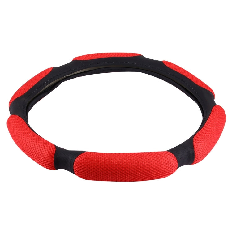 Sandwich Steering Wheel Cover, Grey and  white glue#38cm, Beige and white glue#38cm, Red and white glue#38cm, Black and white glue#38cm - HoMEdemic™ 