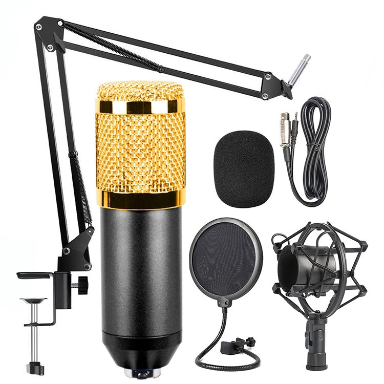 BM-800 Network K-Song Dedicated High-end Metal Shock Mount Microphone Set, BM800 Kit Black, BM800 Kit Pink, BM800 Kit Blue - HoMEdemic™ 