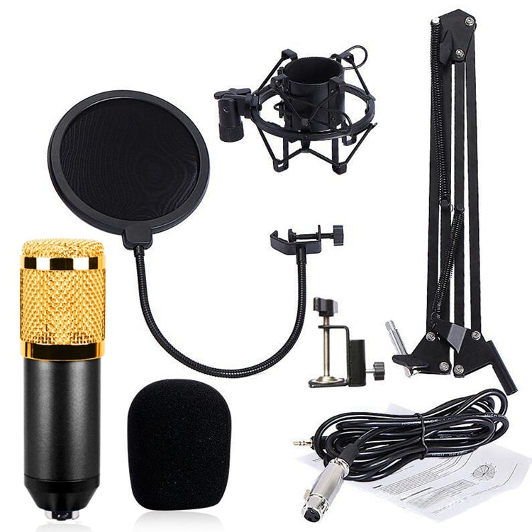 BM-800 Network K-Song Dedicated High-end Metal Shock Mount Microphone Set, BM800 Kit Black, BM800 Kit Pink, BM800 Kit Blue - HoMEdemic™ 