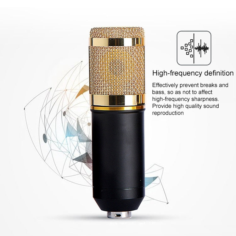 BM-800 Network K-Song Dedicated High-end Metal Shock Mount Microphone Set, BM800 Kit Black, BM800 Kit Pink, BM800 Kit Blue - HoMEdemic™ 