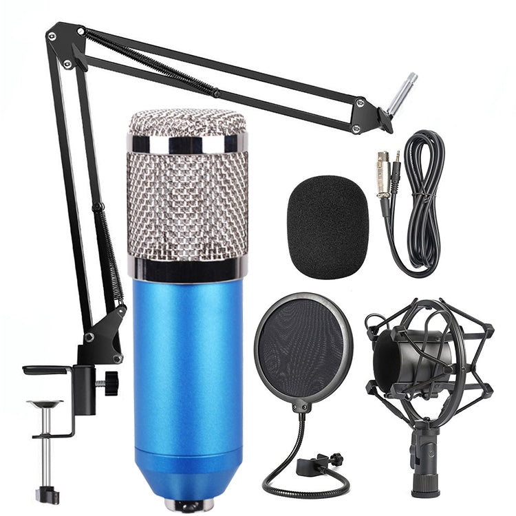 BM-800 Network K-Song Dedicated High-end Metal Shock Mount Microphone Set, BM800 Kit Black, BM800 Kit Pink, BM800 Kit Blue - HoMEdemic™ 