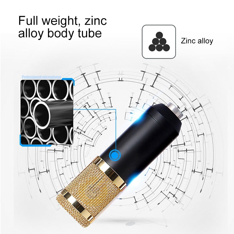 BM-800 Network K-Song Dedicated High-end Metal Shock Mount Microphone Set - HoMEdemic™ 