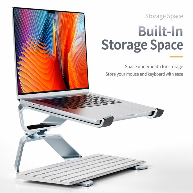BONERUY P69 Laptop Stand Tablets Holder Heat Dissipation Aluminum Alloly Stand(Silver) - HoMEdemic™ 