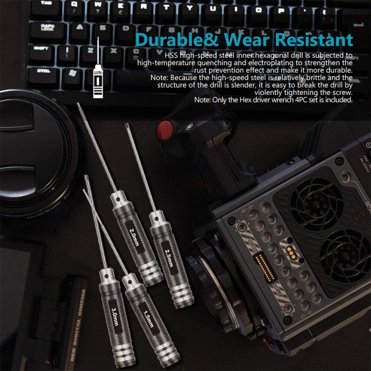 BRDRC 4 In 1 Drone Repair And Disassembly Tool Inner Hexagonal T6/T9 Screwdriver(Black) - HoMEdemic™ 