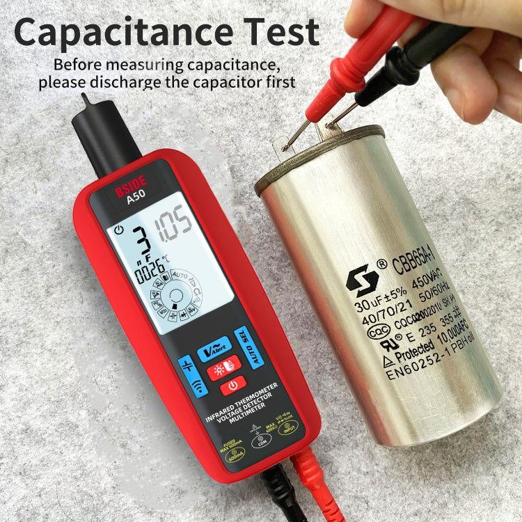 BSIDE A50 Infrared Temperature Test Digital Multimeter - HoMEdemic™ 