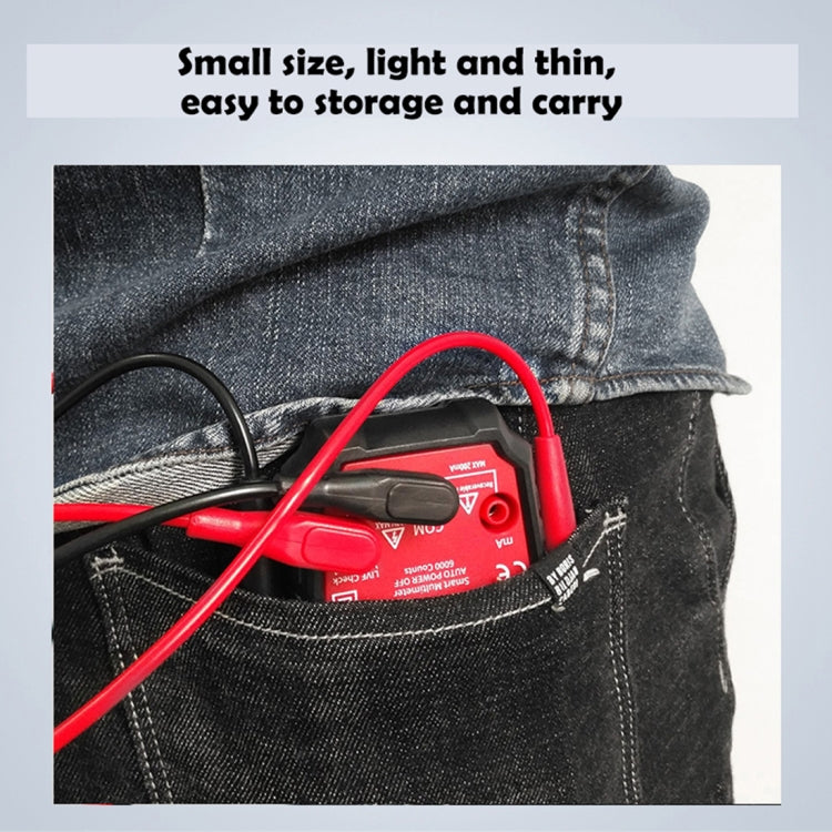 BSIDE ADMS6 High-precision Fully Automatic Small Digital Intelligent Multimeter with HD Digital Display & Shockproof Cover, Support Function Range Switch & Double-sided Pen Holder - HoMEdemic™ 