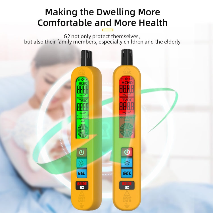 BSIDE G2 Portable Air Quality Detector Indoor Formaldehyde Tester - HoMEdemic™ 