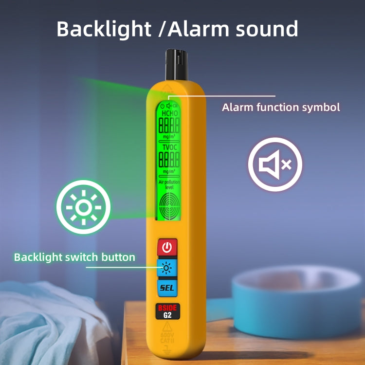BSIDE G2 Portable Air Quality Detector Indoor Formaldehyde Tester - HoMEdemic™ 
