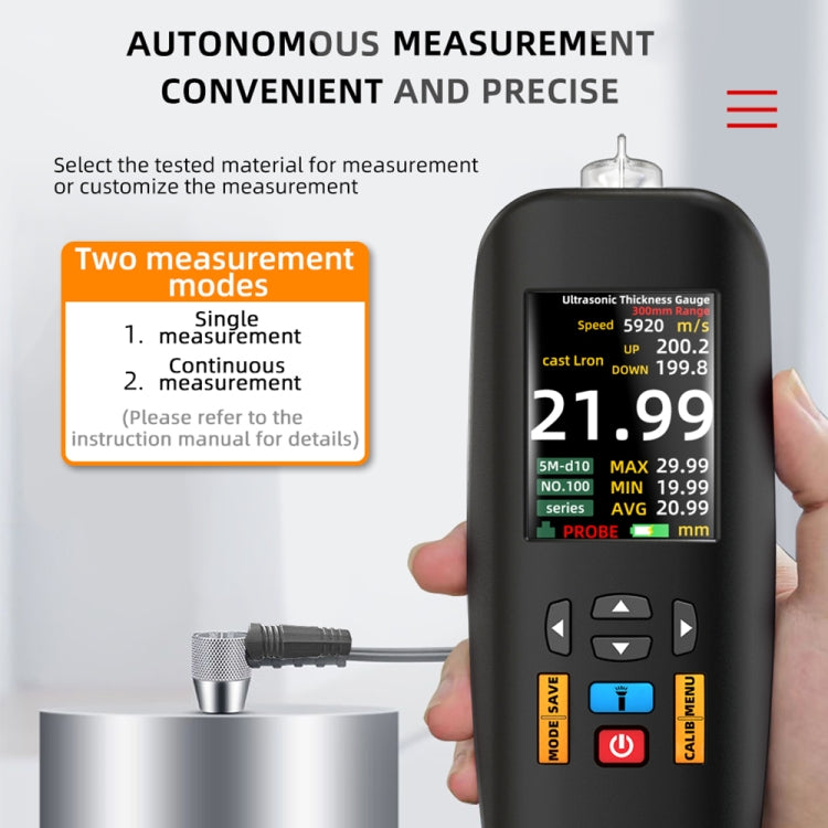 BSIDE T7 2.8 inch TFT Color Screen Ultrasonic Thickness Gauge - HoMEdemic™ 