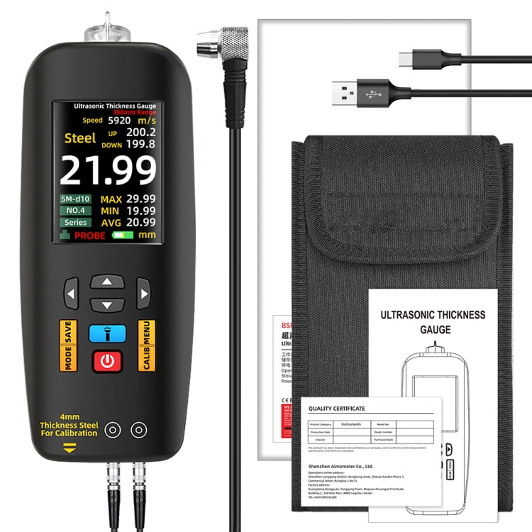BSIDE T7 2.8 inch TFT Color Screen Ultrasonic Thickness Gauge - HoMEdemic™ 
