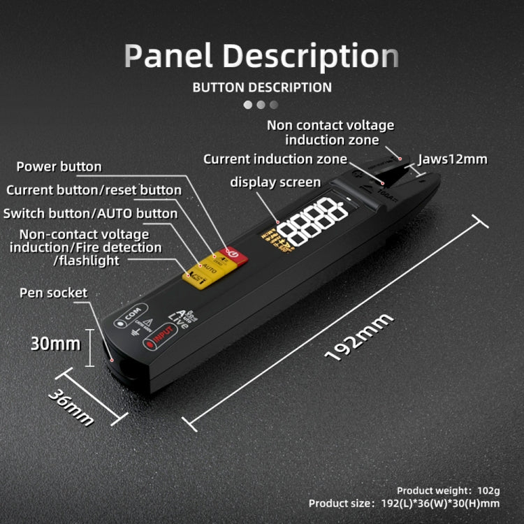 BSIDE U1 AC / DC Clamp Meter Electric Pen Current Digital Multimeter - HoMEdemic™ 