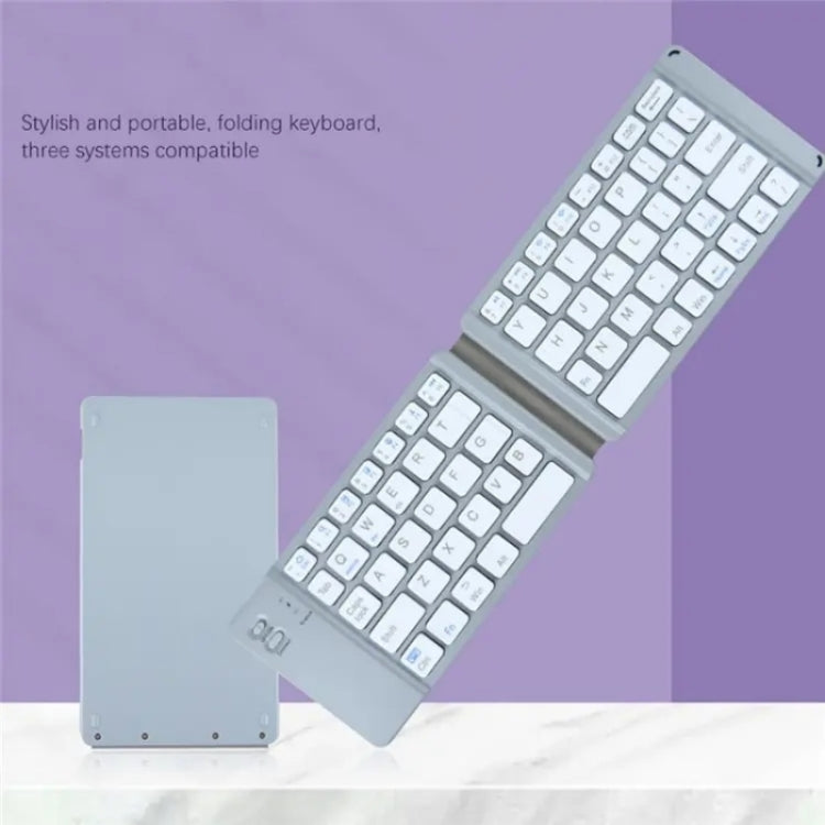 BT18 Bluetooth Keyboard Magnetic Folding Wireless Keyboard For Cell Phones Tablets Computers(Grey) - HoMEdemic™ 