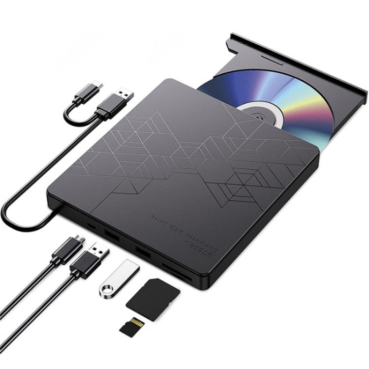 BT668 Readable TF / SD Card USB Multi-Function CD Disc Player External Optical Drive DVD Burner - HoMEdemic™ 