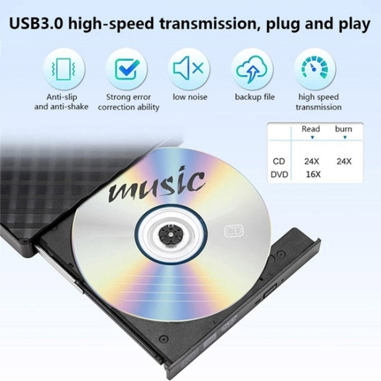 BT699 USB / Type-C External Optical Drive Case Laptop DVD Burner Portable Slim Disc Player - HoMEdemic™ 