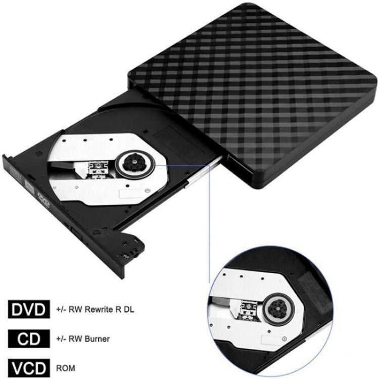 BT699 USB / Type-C External Optical Drive Case Laptop DVD Burner Portable Slim Disc Player - HoMEdemic™ 