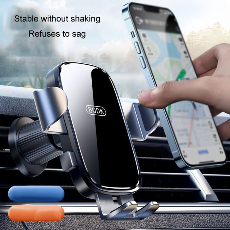 BUDK Anti-shake Car Phone Bracket Car Navigation Air Vent Fixed Gravity Support Stand(Black) - HoMEdemic™ 