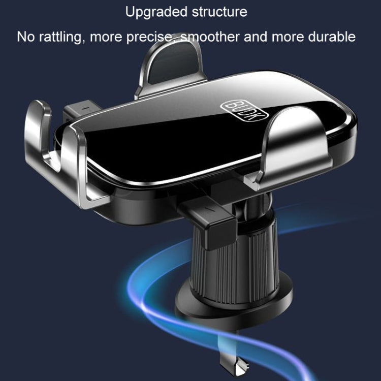 BUDK Anti-shake Car Phone Bracket Car Navigation Air Vent Fixed Gravity Support Stand(Silver) - HoMEdemic™ 